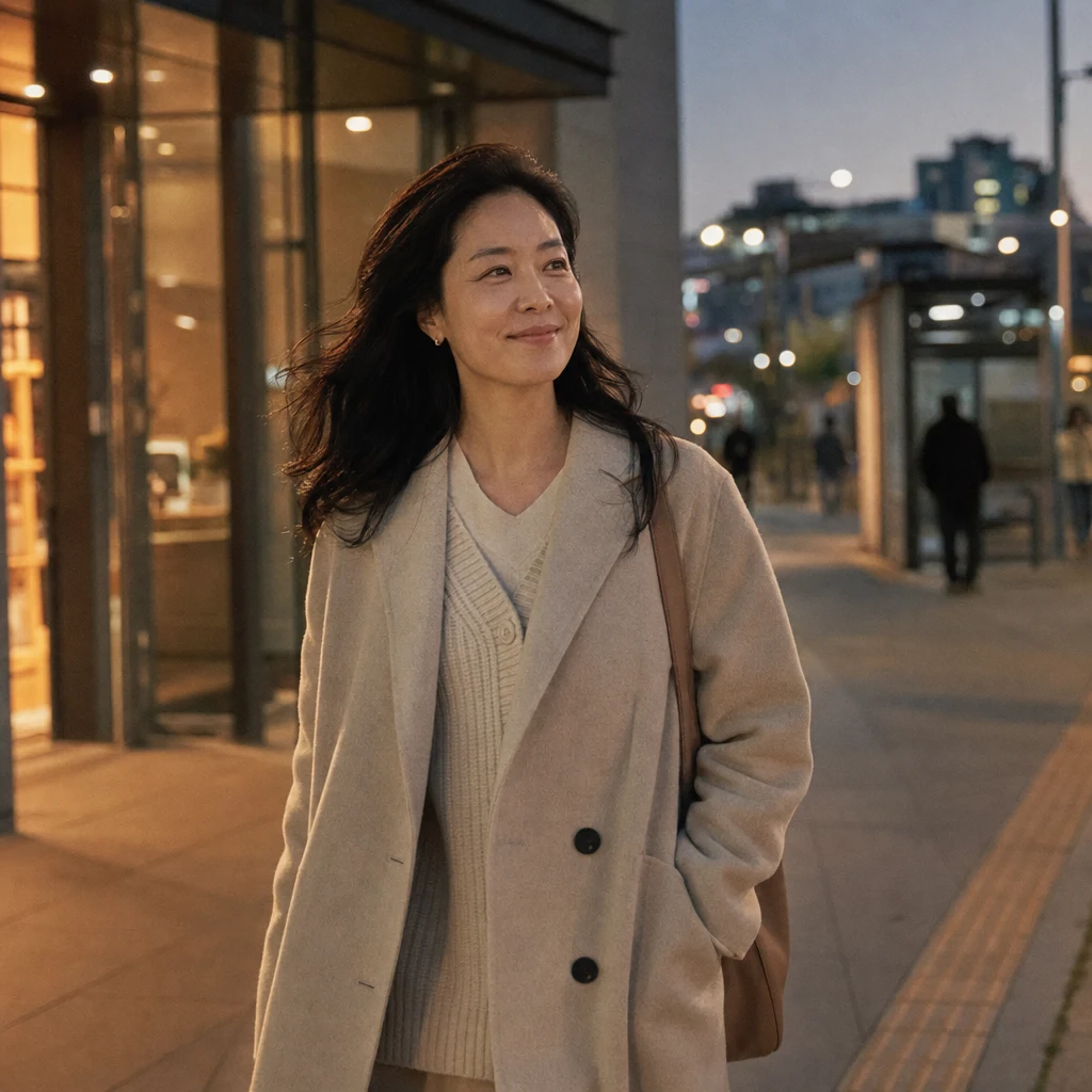 상담을 마치고 편안한 표정으로 클리닉을 나서는 모습