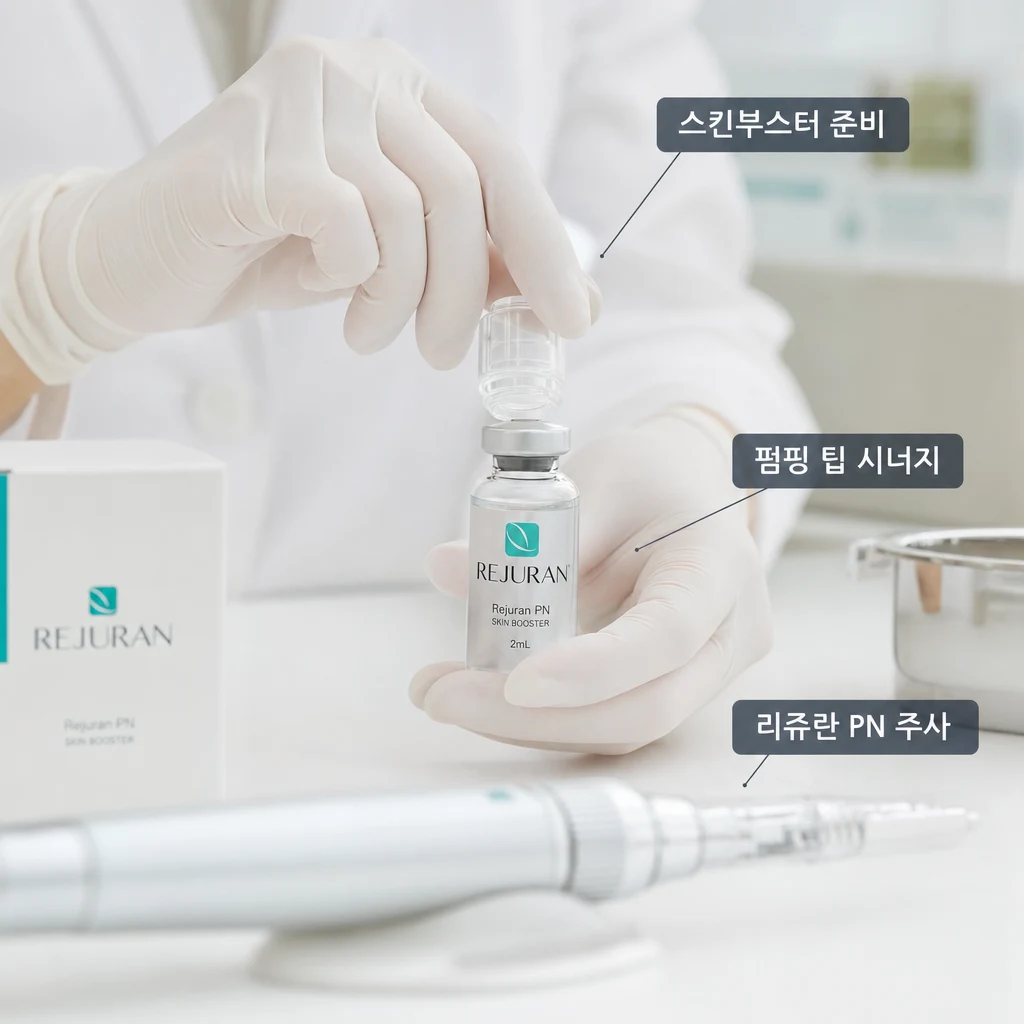 포텐자 펌핑 팁과 시너지를 내는 리쥬란(PN) 스킨부스터 시술 준비